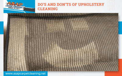 Do’s and Don’ts of Upholstery Cleaning