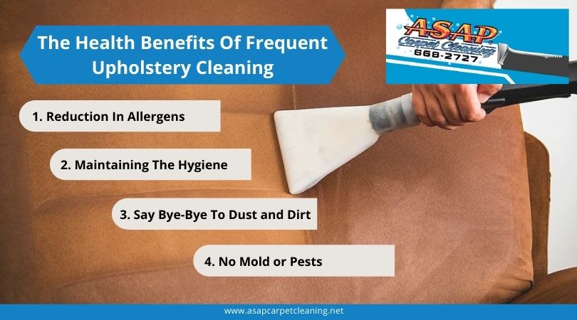 The Health Benefits Of Frequent Upholstery Cleaning