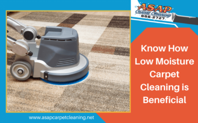 Know How Low Moisture Carpet Cleaning is Beneficial