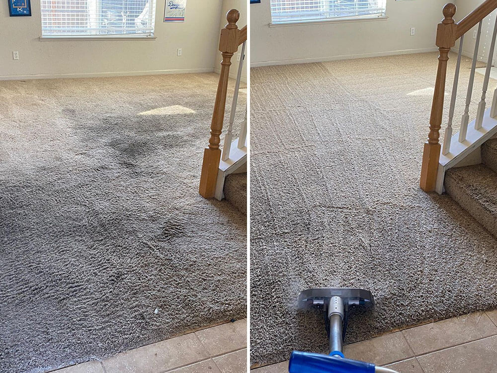 Before After Carpet Cleaning Result In Turlock